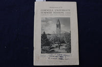 1941 CORNELL UNIVERSITY SUMMER SESSION ANNOUNCEMENT SOFTCOVER BOOK - K 1419