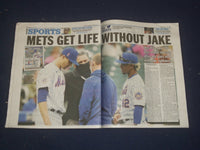 2021 MAY 11 NEW YORK DAILY NEWS NEWSPAPER - JACOB DEGROM GOES ON INJURED LIST