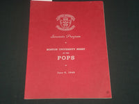 1949 JUNE 6 BOSTON UNIVERSITY NIGHT AT THE POPS SOUVENIR PROGRAM - J 4289