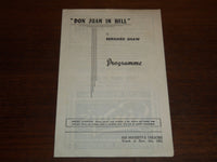 1951 DON JUAN IN HELL - HIS MAJESTY'S THEATRE PROGRAM - BERNARD SHAW - K 1107