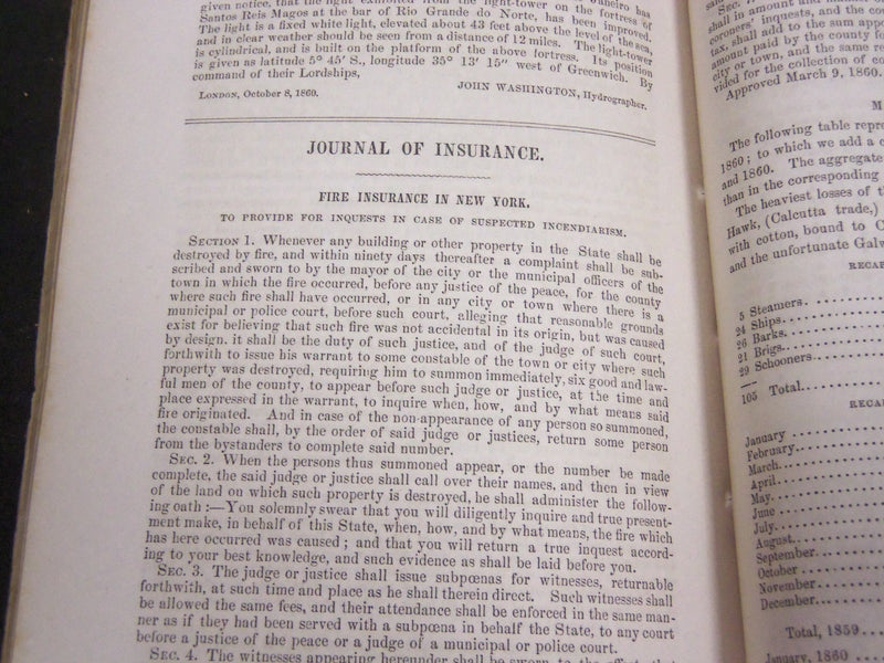 1860 HUNT'S MERCHANTS MAGAZINE AND COMMERCIAL REVIEW LOT OF 12 - WR 241L