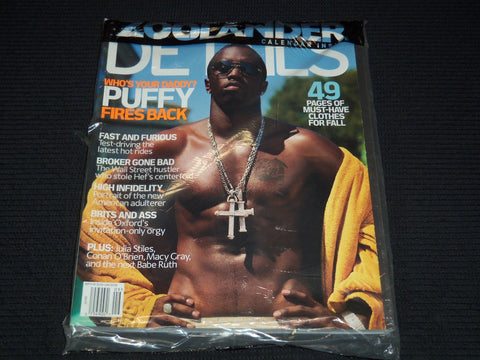 2001 SEPTEMBER DETAILS MAGAZINE - PUFFY - P. DIDDY - PUFF DADDY COVER - E 12584