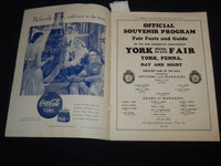 1951 YORK INTER STATE FAIR 100TH ANNIVERSARY OFFICIAL PROGRAM - J 8689
