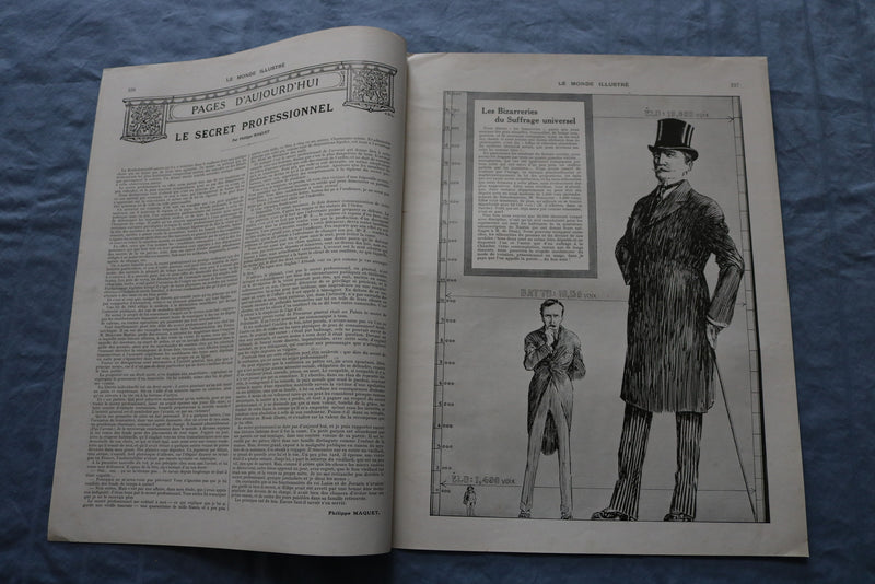 1914 MAY 9 LE MONDE ILLUSTRE MAGAZINE - GABRIEL FERRIER - FRENCH - NP 8433