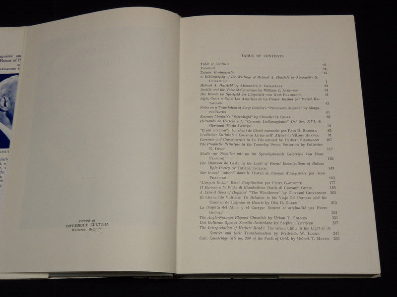 1964 LINGVISTIC AND LITERARY STUDIES BOOK BY HELMUT A. HATZFELD - KD 7763