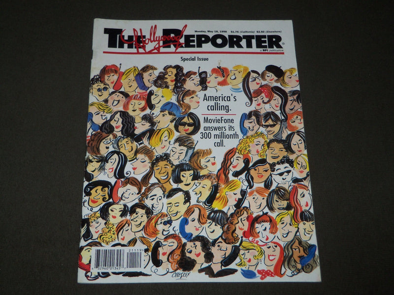 1998 MAY 18 FALL HOLLYWOOD REPORTER MAGAZINE AMERICA'S CALLING MOVIEFONE- J 3420