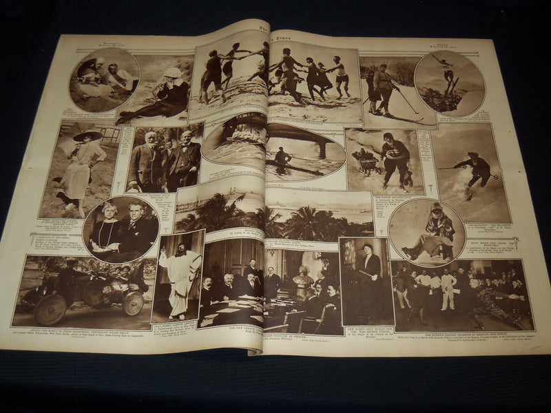 1922 APRIL 9 NEW YORK TIMES PICTURE SECTION - BATTLE FLAGS -NICE PHOTOS- NT 9481