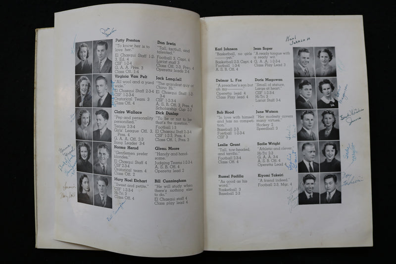 1940 EL CHASQUI CHINO HIGH SCHOOL YEARBOOK - CHINO, CALIFORNIA - YB 3512