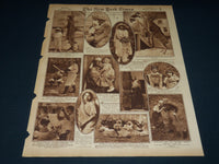 1923 APRIL 1 NEW YORK TIMES PICTURE SECTION NO. 5 - SARAH BERNHARDT - NT 8888