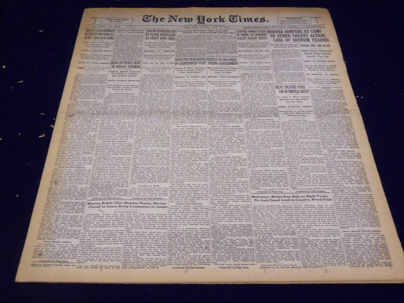 1930 JULY 13 NEW YORK TIMES - JONES KEEPS OPEN GOLF TITLE, SCORE 287 - NT 1651