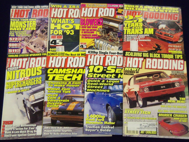 1991-1997 HOT RODDING HOT ROD MAGAZINE LOT OF 23 ISSUES - NICE PHOTOS - O 266