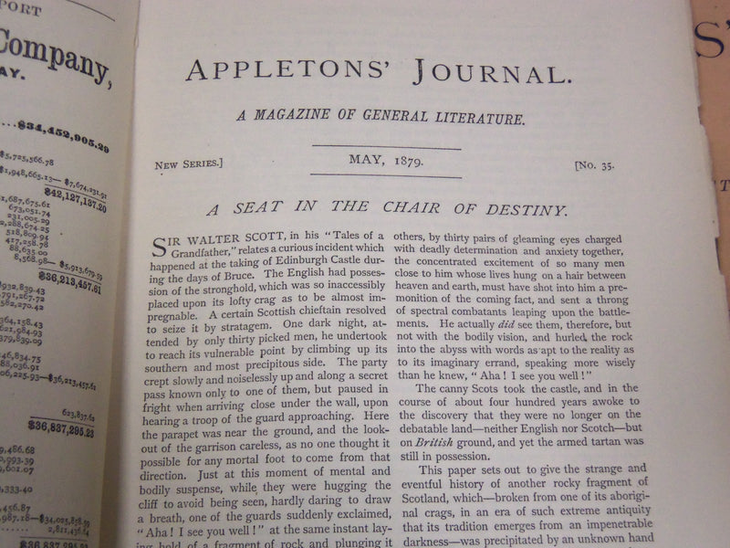 1879 APPLETON'S JOURNAL MAGAZINE LOT OF 11 ISSUES - SPENCER WALPOLE - WR 689