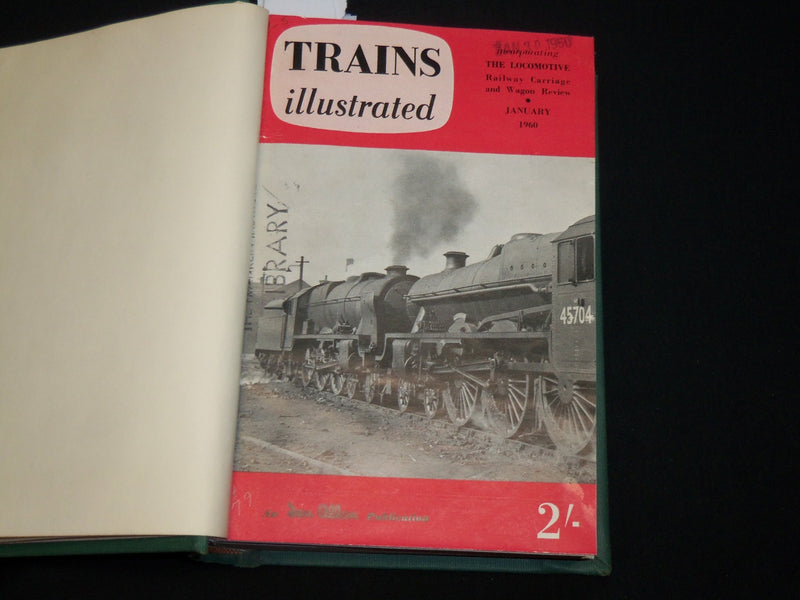 1960 TRAINS ILLUSTRATED MAGAZINE BOUND VOLUME - PUB. IN THE U. K. - KD 6336