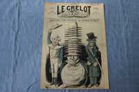 1872 AUGUST 11 LE GRELOT NEWSPAPER - QUATORZE FOIS COUVERT - FRENCH - NP 8595