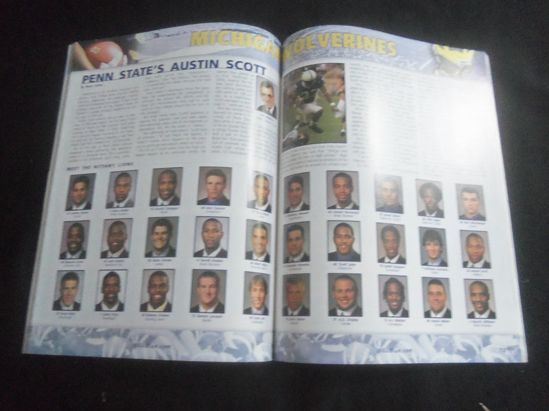2007 SEPTEMBER 22 FOOTBALL PROGRAM-UNIV OF MICHIGAN VS PENN STATE UNIV - B 5533Q