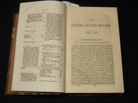 1853-1854 THE UNITED STATES REVIEW BOUND VOLUME NO. 2 - NEW YORK - KD 9524