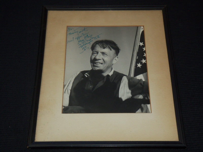 1951 HARRY P. CAIN - U. S. SENATOR INSCRIBED FRAMED PHOTO - WASHINGTON ST- #210