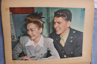 1940'S MOVIE STAR PHOTOS SCRAPBOOK - LARRY PARKS - RONALD REAGAN - E 26467
