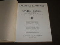 1913 JANUARY FAVRE FRERES LYON APPAREILS SANITAIRES FRENCH CATALOGUE - FR 357