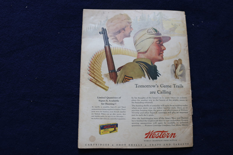 1944 NOVEMBER OUTDOOR LIFE MAGAZINE - FISHING, HUNTING, CAMPING - E 9097