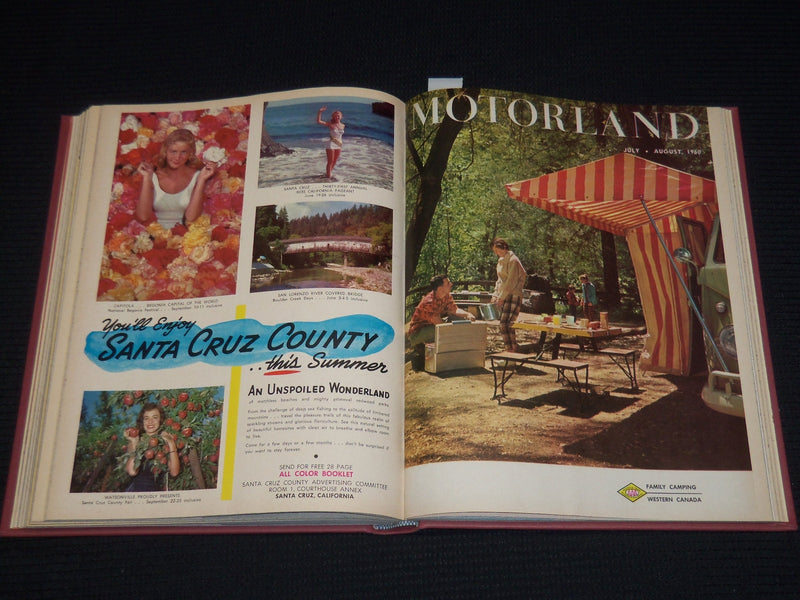 1959-1960 THE MOTOR LAND MAGAZINE BOUND VOLUME - 12 ISSUES - KD 705C