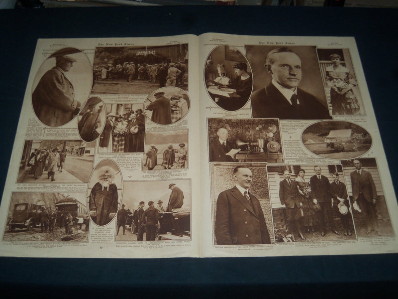 1923 AUGUST 5 NEW YORK TIMES PICTURE SECTION - WARREN HARDING COVER - NT 7396