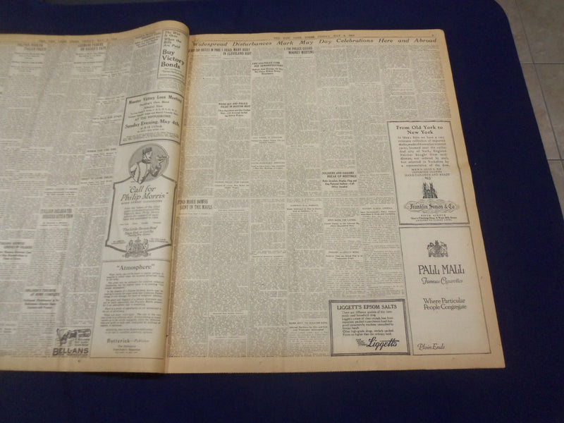 1919 MAY 2 NEW YORK TIMES - GERMAN ENVOYS CANNOT GO HOME - NT 9237