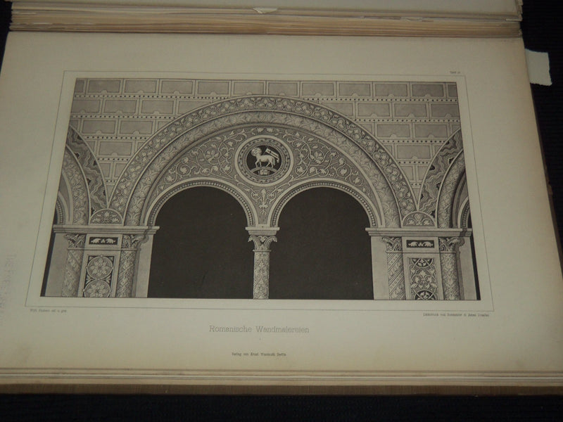 1893 ROMANISCHE KIRCHENMALEREIEN BY WILHELM PASTERN GERMAN VOLUME - Z 223