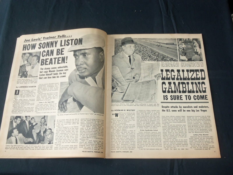 1964 FEBRUARY THE NATIONAL POLICE GAZETTE MAGAZINE - GERALDINE CHAPLIN - B 5723