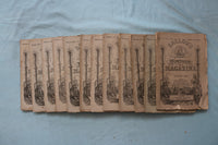 1880 BALLOU'S MONTHLY MAGAZINE - COMPLETE YEAR - LOT OF 12 - O 3975