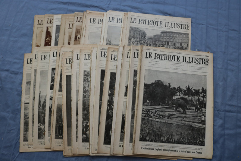 1920-1928 LE PATRIOTE ILLUSTRE MAGAZINE - FRENCH - LOT OF 56 - O 3849