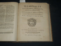 1777 MEMOIRES LITTERAIRES DE LA MEDECINE BOOK BY JEAN GOULIN - FRENCH - KD 2016G