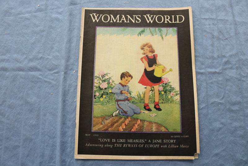 1933 MAY WOMAN'S WORLD MAGAZINE - LOVE IS LIKE MEASLES, A JANE STORY - SP 4783X