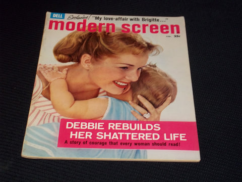 1959 FEBRUARY MODERN SCREEN MAGAZINE - DEBBIE REYNOLDS FRONT COVER - E 14521