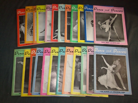 1960-1969 DANCE AND DANCERS MAGAZINE - LOT OF 117 ISSUES - ENGLAND