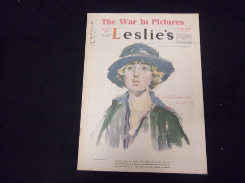 1918 NOVEMBER 30 LESLIE'S WEEKLY MAGAZINE - GREAT COVER, PHOTOS & ADS - ST 2225