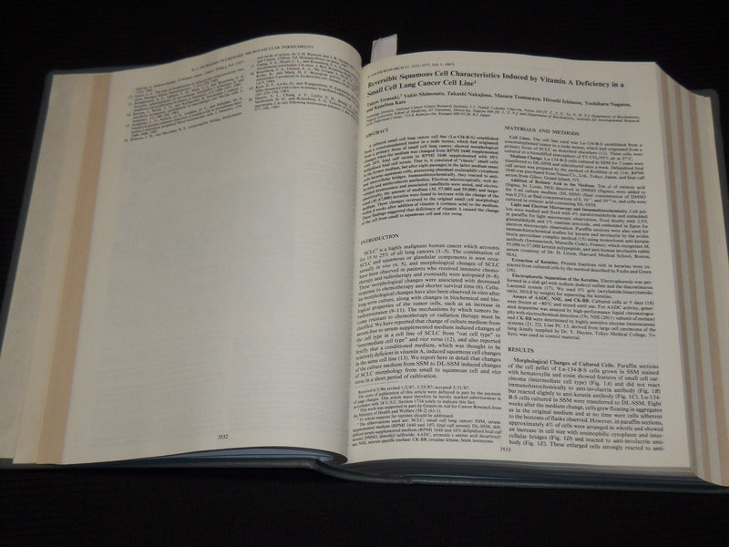 1987 JULY-AUGUST CANCER RESEARCH MAGAZINE BOUND VOLUME - 4 ISSUES - KD 6132O