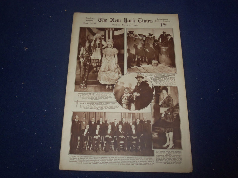 1929 MARCH 17 NEW YORK TIMES BKLYN-QUEENS-LONG ISLAND PICTURE SECTION - NP 4999