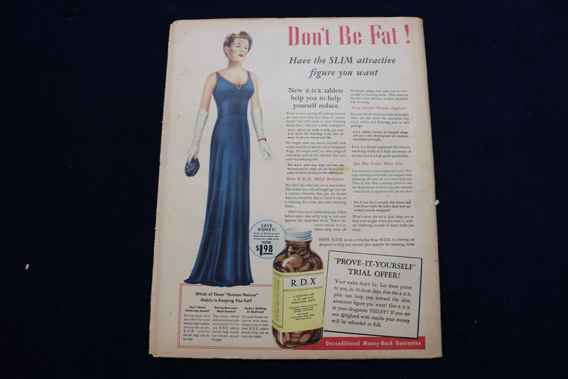 1948 MAY 9 NY MIRROR MAGAZINE - JOYCE REYNOLDS COVER - E 22463