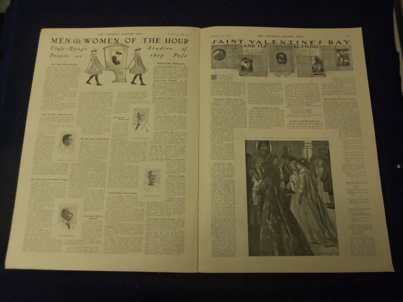 1899 FEBRUARY 11 THE SATURDAY EVENING POST MAGAZINE - NICE ILLUSTRATIONS- B 6694