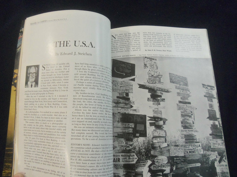 1969 FEBRUARY TRAVEL & CAMERA MAGAZINE - GREAT COVER, PHOTOS, ARTICLES- SP 4714O