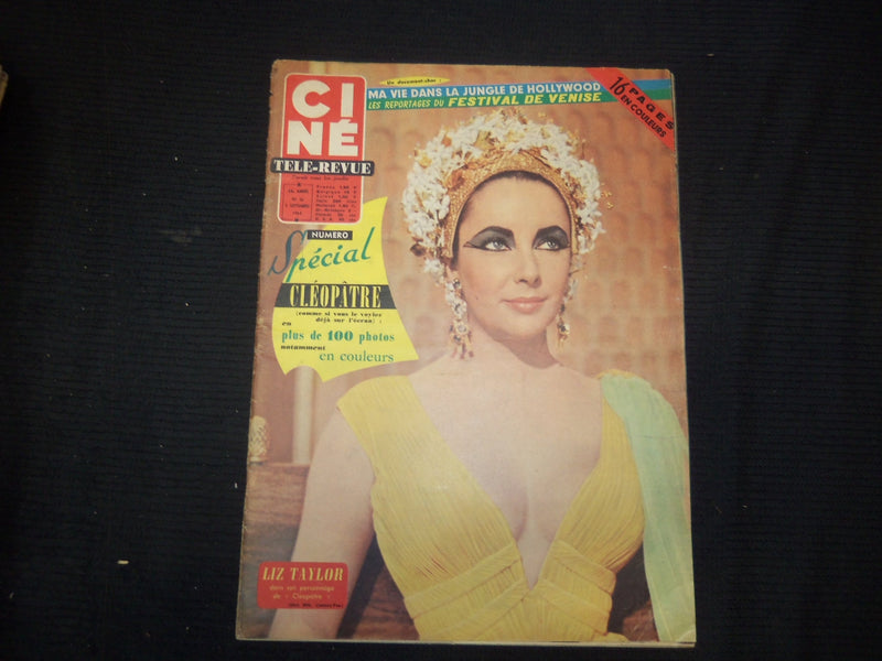 1963 SEPTEMBER 5 CINE TELE-REVUE FRENCH MAGAZINE - LIZ TAYLOR COVER - E 24688