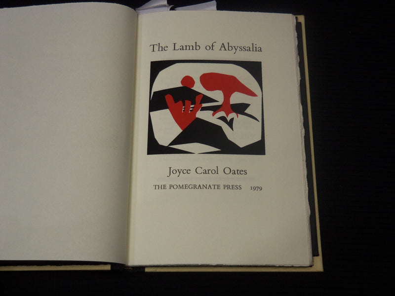 1979 THE LAMB OF ABYSSALIA BOOK BY JOYCE CAROL OATES - SIGNED #49 - KD 2771A