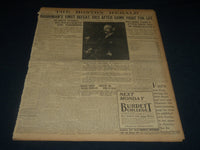 1909 SEPT 10 THE BOSTON HERALD - HARRIMAN DIES AFTER GAME FIGHT FOR LIFE- BH 201
