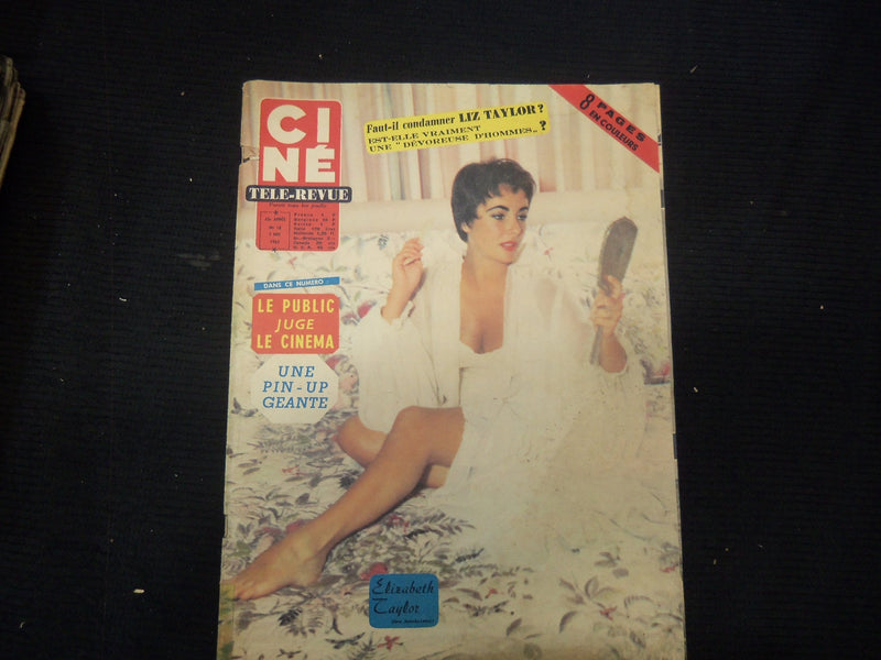 1963 MAY 2 CINE TELE-REVUE FRENCH MAGAZINE - ELIZABETH TAYLOR COVER - E 24694