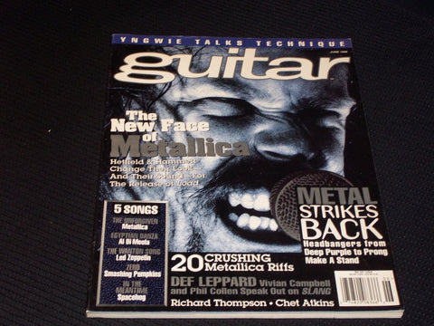 1996 JUNE GUITAR MAGAZINE - METALLICA FRONT COVER - E 269
