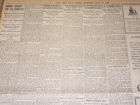 1921 JULY 19 NEW YORK TIMES NEWSPAPER - LINDEN NEW JERSEY OIL FIRE - NT 8715