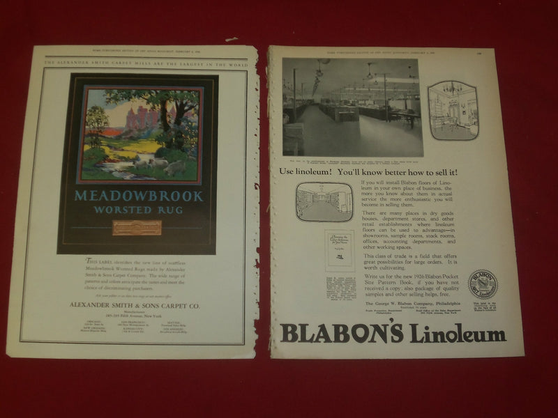 1926 FEB 6 DRY GOODS ECONOMIST MAGAZINE- ARTICLES, PHOTOS, ILLUS. & ADS- B 6310