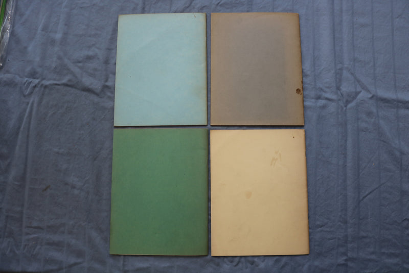 1946-1948 THE ORANGE AND BLUE MAGAZINE-MILTON ACADEMY -LOT 0F 4 + LETTER - K 717