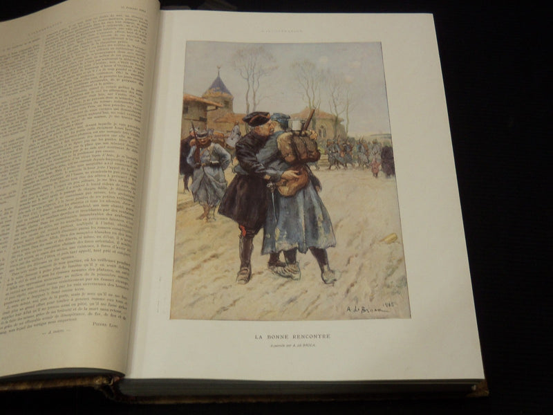 1915 L'ILLUSTRATION FRENCH MAGAZINE BOUND VOLUME SET OF 2 - LUSITANIA - LA GUERR